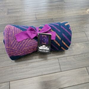 Marvel Wakanda Throw Blanket in Purple, Navy & Orange Mesurements 60"/50"